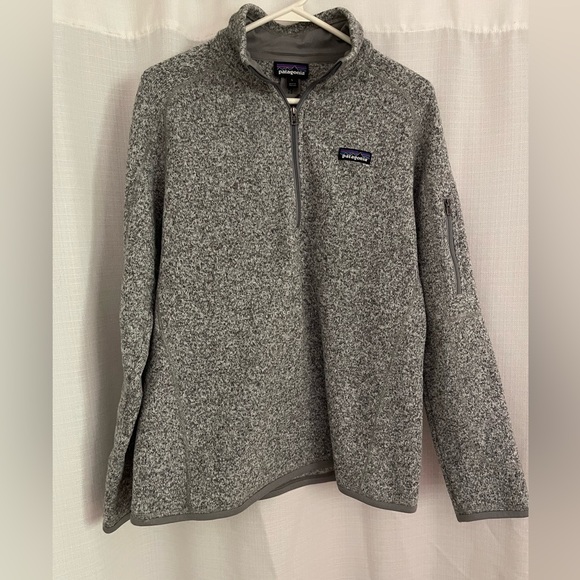 Patagonia Women’s 1/4 Zip Fleece Marbled Grey - Picture 6 of 6